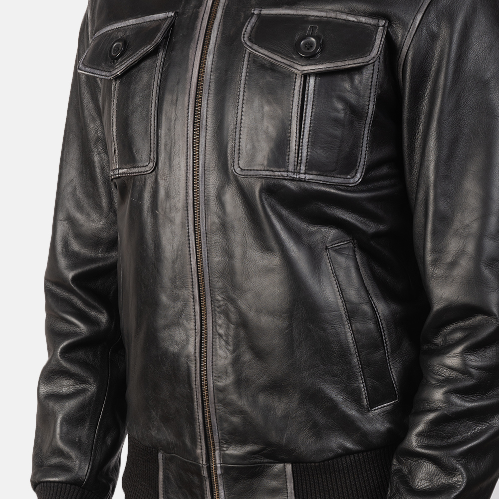 Obey rapture leather jacket sale